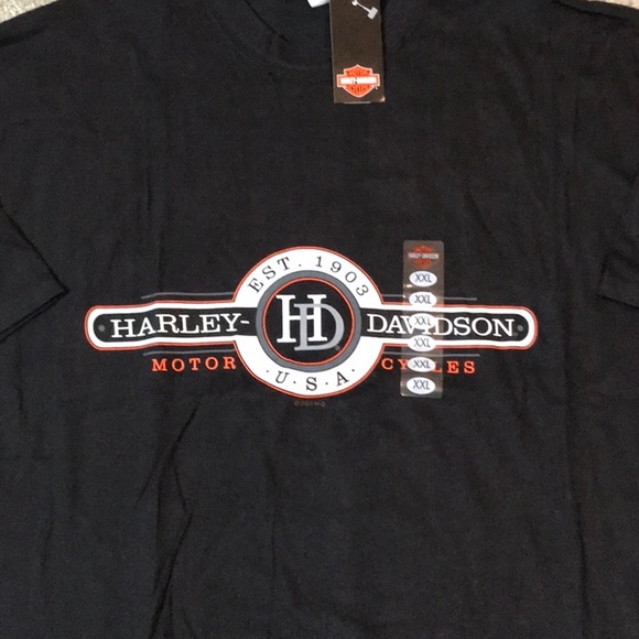 NWT 2001 Harley Davidson short sleeve tee shirt- High Plains HD - Clovis, NM - Picture 2 of 5